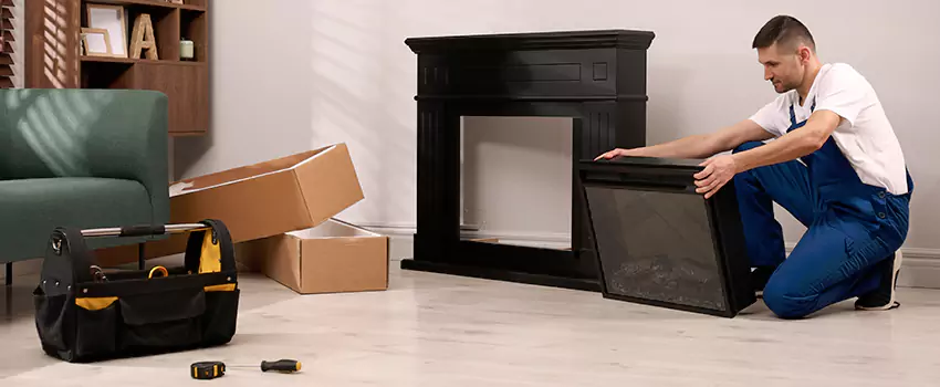 Old Rusted Metal Fireplace Repair And Replacement in Lincoln Park, MI