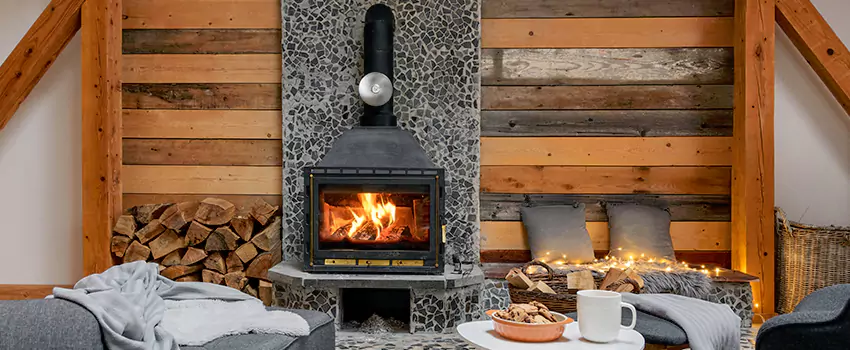 Thelin Hearth Products Direct Vent Gas Stove Fireplace Inspection in Lincoln Park, Michigan